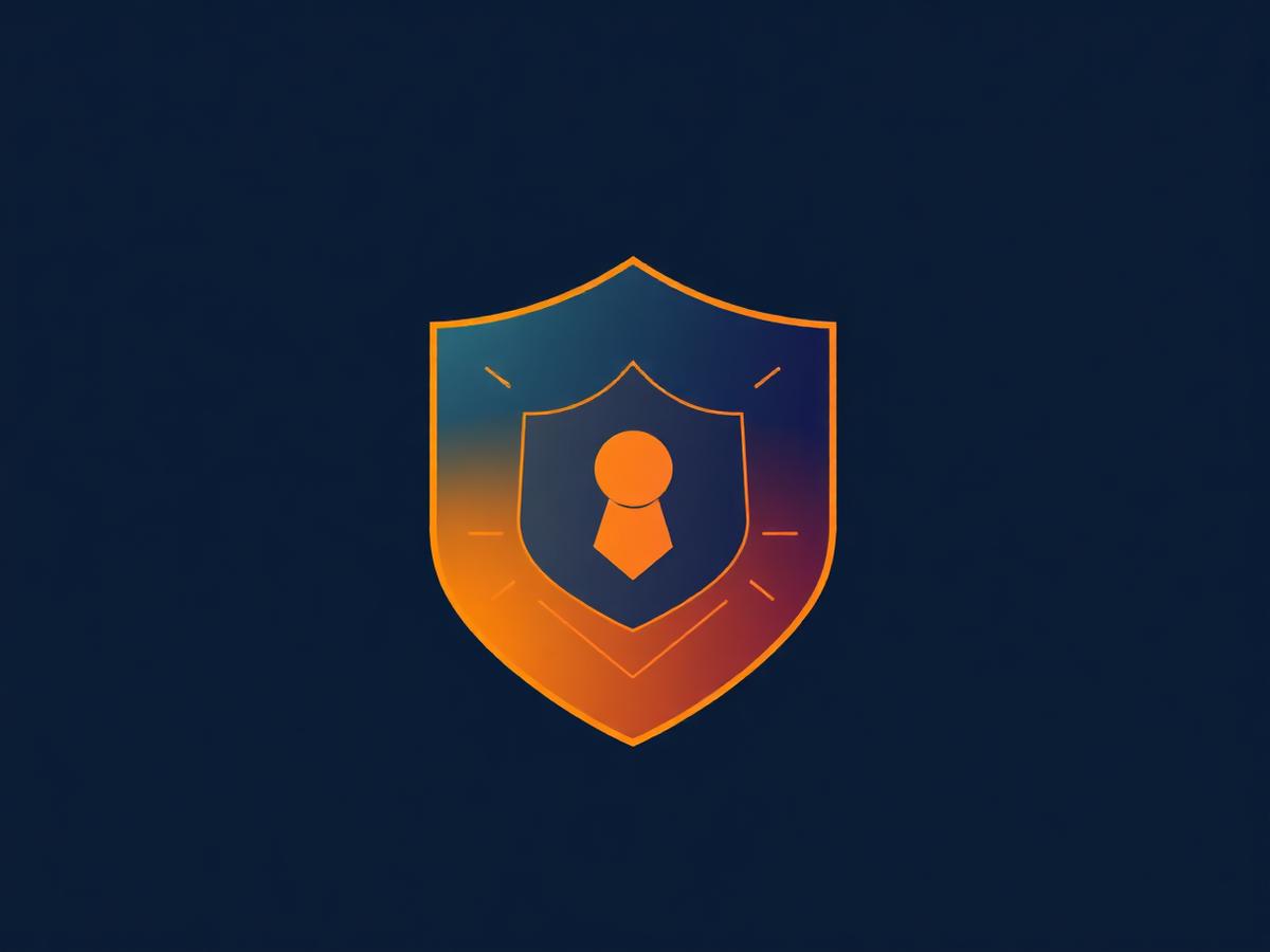 Cybersecurity shield illustration